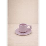 Stoneware Espresso / Türk Kahvesi Fincanı Pembe