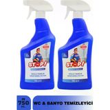 STOP Forte 2'li Tuvalet/WC ve Banyo Temizleyici