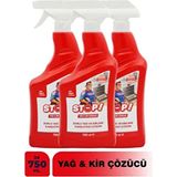 Stop Forte 3'lü Yağ Kir ve Kireç Çözücü Zorlu Lekelere Karşı Etkili 3×750 ml