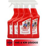 Stop Forte 4'lü Zorlu Yağ Kir ve Kireç Çözücü 750 ml Etkili Temizlik Ürünü