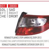 STOP LAMBASI SAĞ DIŞ FLUENCE 10=>