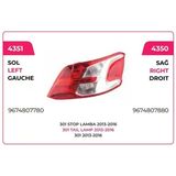Stop Lambası Sol 2013>>2016 Peugeot 301