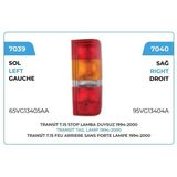 Stop Lambası Sol Duysuz Em 1998>>2000 Ford Transit T15