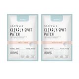 StopEver Clearly Spot Patch, Sivilce Karşıtı Şeffaf Plaster 2'li Paket | Ultra İnce, Hidrokolloid + Niacinamide + Salicylic Asit İçerikli Akne Karşıtı Yüz Bandı | 48 adet (2 x 24)