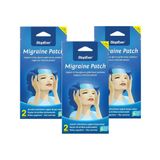 StopEver Cooling Patch – Soğutucu Hidrojel Plaster 3'lü Paket | İlaç İçermeyen Alın Bölgesi Ferahlatıcı | 6 Saat Etkili | (3 x 2) Adet