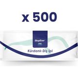 StopEver Kürdanlı Diş İpi Nane Aromalı Selefon Ambalajlı 500 Adet Pratik ve Hijyenik Kullanım