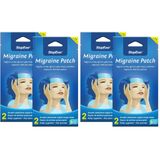 StopEver Migren Patch – Soğutucu Hidrojel Plaster, 4'li Paket | Migren & Baş Ağrısı İçin 6 Saat Etkili | İlaç İçermez | (2x2)