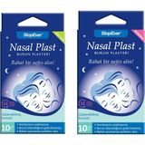 Stopever Nasal Plast Nefes Açıcı Burun Bandı – Normal + Büyük Boy 2'li Paket / Horlamaya Kar