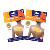StopEver Thermal Hot Pro Sıcak Terapi Kuşağı - 2'li Paket | Bel, Boyun, Omuz Kas Ağrılarına Karşı 8 Saat Etkili Isı Bandı | Hava ile Aktifleşen Doğal Isı | Bel, Boyun, Omuz İçin Ekstra Geniş Boyut