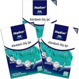 StopEver Well Tooth Kürdanlı Diş İpi 3'lü Paket | Nane Aromalı | 150 Adet (3 x 50) | Diş Arası Temizliği, Ağız Hijyeni ve Günlük Kullanım için İdeal