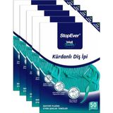 StopEver Well Tooth Kürdanlı Diş İpi 50 Adet X5 Ekstra Sağlam ve Ergonomik Tasarım ile Bakteri Plağını Temizler