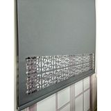 Stor Perde Desenli Lazer Kesim Kalın Kumaşlı ML105 200x200 Antrasit