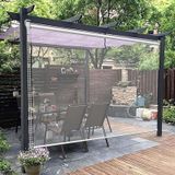 Stor Perde, Dış Mekan Stor Perde - Çardak, Balkon, Sundurma için Su Geçirmez Rulo Panjurlar - Ağır Hizmet Tipi Plastik Panjur, 100 cm X 180 cm