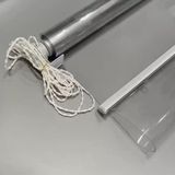 Stor Perde, Özel Şeffaf Su Geçirmez PVC Stor Perde Şeffaf Yağmur Geçirmez Plastik Pencere Gölgesi Ofis ve Otel için Toz Geçirmez Yan Çekme Panjuru Boyut: 105 cm x 180 cm