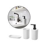 Storavan 3 Parça Banyo Tuvalet Sabunluk Fırçalık Seti