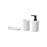 Storavan Banyo Aksesuar Seti Sıvı Sabunluk Katı Sabunluk Diş Fırçalık 3Lü Set