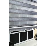 Storburada 100 x 260 Gri Renk Geçişli Etek Dilimli Zebra Stor Perde
