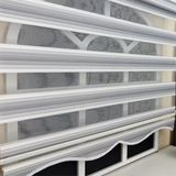 Storburada 120 x 200 Gri Renk Geçişli Etek Dilimli Zebra Stor Perde