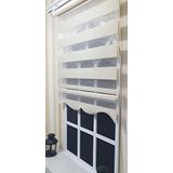 Storburada 90 x 200 Altın Simli Etek Dilimli Zebra Stor Perde