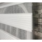 StorBurada Beyaz Geniş Plise Zebra Stor Güneşlik Perde STB480-D - 190 x 260 cm