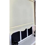 StorBurada Düz Krem Stor Perde Etek Dilimli STB-5302 Krem 140 x 260