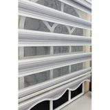 Storburada Gri Renk Geçişli Zebra Stor Perde (Etek Dilimli) Gri 80 X 200
