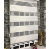 Storburada Pliseli Stor Zebra Perde Ekru Stb481-D Ekru 55 X 55