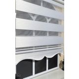Storburada Pliseli Zebra Beyaz Etek Dilim STB480 40x200 cm Stor Perde