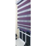 Storburada ST-017 Bordo Mavi Etek Dilimli 70x200 Pliseli Zebra Stor Perde