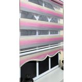 Storburada ST-046 Pembe Gri Renk Geçişli Etek Dilimli 100x200 Zebra Stor Perde