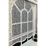 Storburada STB-106 Pembe Baskı Çift Mekanizmalı Desenli Tül 90x200 cm Stor Perde