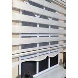 Storburada STB-400-V12 Zebra Krem Etek Dilimli 110x200 cm Stor Perde
