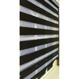 Storburada STB-400-V15 130x200 Siyah Etek Dilimli Zebra Stor Perde