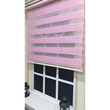 Storburada STB-400-V16 Lux Bambu Zebra Fuşya Pembe Etek Dilimli Renkli 100x200 cm Stor Perde