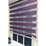 Storburada STB-400-V18 Zebra Etek Dilimli Mor 120x260 cm Stor Perde