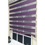 Storburada STB-400-V18 Zebra Etek Dilimli Mor 180x260 cm Stor Perde