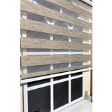 Storburada STB-400V05-PD 110x200 Zebra Stor Sert Plastik Kasalı Kahverengi Perde