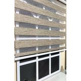 Storburada STB-400V05-PD 180x260 Zebra Stor Sert Plastik Kasalı Kahverengi Perde