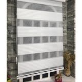 Storburada STB-480 Pliseli Zebra Beyaz Etek Dilimli 190x200 cm Stor Perde