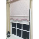 Storburada STB2015-V15 Çift Mekanizmalı Tül Pembe Ekru 200x200 cm Stor Perde