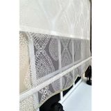 Storburada STB45240-V109 Bej Çift Mekanizmalı Damask Tül Ekru 60x200 cm Stor Perde