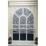 Storburada STB45248-V110 160x200 cm Çift Mekanizmalı Beyaz Tül Perde ve Ekru Stor Perde