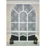 Storburada STB45252-V01 Çift Mekanizmalı Kirli Damask Tül Beyaz Ekru 130x260 cm Stor Perde