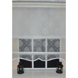 Storburada STB45252-V01 Çift Mekanizmalı Kirli Damask Tül Beyaz Ekru 140x200 cm Stor Perde
