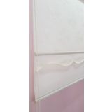 Storburada STB45253-V01 Çift Mekanizmalı Kırık Tül Beyaz Ekru 110x200 cm Stor Perde