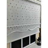 Storburada STB49000-V-01 Çift Mekanizmalı Puantiyeli Tül Beyaz Ekru 110x260 cm Stor Perde