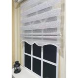 Storburada STB851-V-01 Zebra Çizgli Etek Dilimli Siyah 120x260 cm Stor Perde