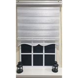 Storburada STB851-V-01 Zebra Çizgli Etek Dilimli Siyah 180x200 cm Stor Perde