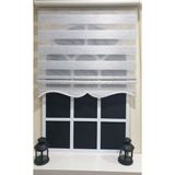Storburada STB851-V-01 Zebra Çizgli Etek Dilimli Siyah 30x200 cm Stor Perde