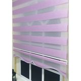 Storburada STB903 Zebra Organze Etek Dilimli Pembe Lila 180x200 cm Stor Perde
